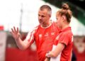 Wiktoria Dąbczyńska z trenerem kadry Robertem Mateusiakiem / Paweł Skraba / COS Spała