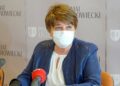 12.05.2020. Ostrowiec  Św. Na zdjęciu: Marzena Dębniak - starosta ostrowiecki / Emilia Sitarska / Radio Kielce