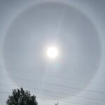 23.05.2020 Ostrowiec Świętokrzyski. Efekt halo na niebie / Słuchaczka Monika