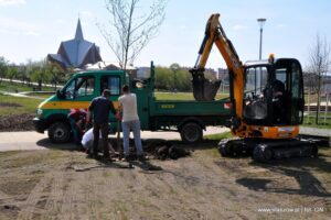 24.05.2020. Staszów. Park Górników / Urząd Miasta w Staszowie