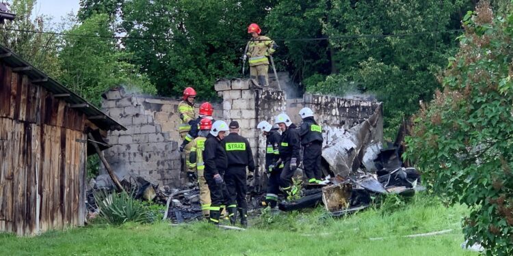 29.05.2020. Gaik. Pożar domu / Stanisław Porada