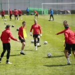07.05.2020 Kielce. Trening piłkarzy Korony Kielce / Wiktor Taszłow / Radio Kielce