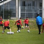 07.05.2020 Kielce. Trening piłkarzy Korony Kielce / Wiktor Taszłow / Radio Kielce