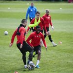 07.05.2020 Kielce. Trening piłkarzy Korony Kielce / Wiktor Taszłow / Radio Kielce