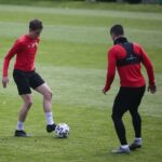 07.05.2020 Kielce. Trening piłkarzy Korony Kielce / Wiktor Taszłow / Radio Kielce
