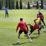 07.05.2020 Kielce. Trening piłkarzy Korony Kielce / Wiktor Taszłow / Radio Kielce