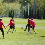 07.05.2020 Kielce. Trening piłkarzy Korony Kielce / Wiktor Taszłow / Radio Kielce