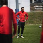 07.05.2020 Kielce. Trening piłkarzy Korony Kielce / Wiktor Taszłow / Radio Kielce