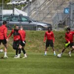 07.05.2020 Kielce. Trening piłkarzy Korony Kielce / Wiktor Taszłow / Radio Kielce