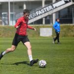 07.05.2020 Kielce. Trening piłkarzy Korony Kielce / Wiktor Taszłow / Radio Kielce