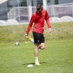 07.05.2020 Kielce. Trening piłkarzy Korony Kielce / Wiktor Taszłow / Radio Kielce