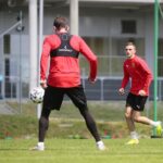 07.05.2020 Kielce. Trening piłkarzy Korony Kielce / Wiktor Taszłow / Radio Kielce