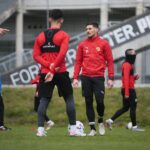 07.05.2020 Kielce. Trening piłkarzy Korony Kielce / Wiktor Taszłow / Radio Kielce