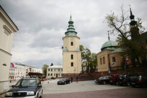 07.05.2020. Kielce. Bazylika katedralna Wniebowzięcia Najświętszej Maryi Panny w Kielcach / Wiktor Taszłow / Radio Kielce