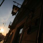 09.05.2020 Kielce. Zachód słońca nad ulicą Sienkiewicza / Wiktor Taszlow / Radio Kielce