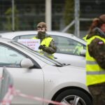 12.05.2020. Kielce. Stacja „drive-thru” / Wiktor Taszłow / Radio Kielce