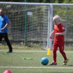 10.05.2020. Kielce. Trening jednej z grup dziecięcych Korony Kielce / Wiktor Taszłow / Radio Kielce