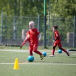 10.05.2020. Kielce. Trening jednej z grup dziecięcych Korony Kielce / Wiktor Taszłow / Radio Kielce