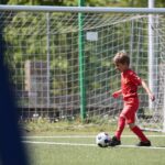 10.05.2020. Kielce. Trening jednej z grup dziecięcych Korony Kielce / Wiktor Taszłow / Radio Kielce