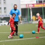 10.05.2020. Kielce. Trening jednej z grup dziecięcych Korony Kielce / Wiktor Taszłow / Radio Kielce