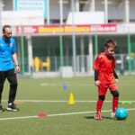 10.05.2020. Kielce. Trening jednej z grup dziecięcych Korony Kielce / Wiktor Taszłow / Radio Kielce