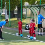10.05.2020. Kielce. Trening jednej z grup dziecięcych Korony Kielce / Wiktor Taszłow / Radio Kielce