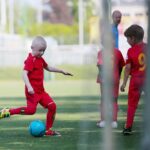 10.05.2020. Kielce. Trening jednej z grup dziecięcych Korony Kielce / Wiktor Taszłow / Radio Kielce