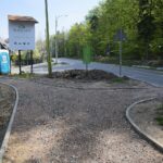 30.04.2020. Świętokrzyski Park Narodowy. Budowa ścieżki rowerowej Święta Katarzyna - Krajno / Wiktor Taszłow / Radio Kielce