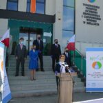 11.05.2020. WFOŚiGW. Konferencja. Na zdjęciu (od lewej):  Krzysztof Słoń  -  senator, Anna Krupka - wiceminister sportu, Grzegorz Socha - wiceprezes WFOŚiGW w Kielcach, Ryszard Gliwiński - prezes WFOŚiGW w Kielcach, Agata Wojtyszek - poseł, Andrzej Kryj - poseł / Wiktor Taszłow / Radio Kielce