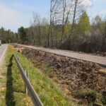 30.04.2020. Świętokrzyski Park Narodowy. Budowa ścieżki rowerowej Święta Katarzyna - Podgórze / Wiktor Taszłow / Radio Kielce