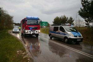 11.05.2020. Cedzyna. Wypadek / Wiktor Taszłow / Radio Kielce