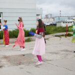 12.05.2020. Kielce. Wolontariusze Fundacji „Dr Clown” odwiedzili pielęgniarki / Wiktor Taszłow / Radio Kielce