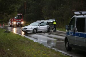 11.05.2020. Cedzyna. Wypadek / Wiktor Taszłow / Radio Kielce