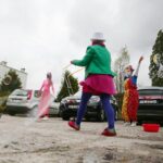 12.05.2020. Kielce. Wolontariusze Fundacji „Dr Clown” odwiedzili pielęgniarki / Wiktor Taszłow / Radio Kielce