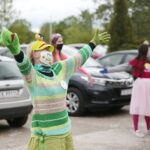 12.05.2020. Kielce. Wolontariusze Fundacji „Dr Clown” odwiedzili pielęgniarki / Wiktor Taszłow / Radio Kielce