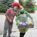 12.05.2020. Kielce. Wolontariusze Fundacji „Dr Clown” odwiedzili pielęgniarki / Wiktor Taszłow / Radio Kielce