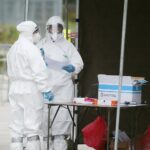 12.05.2020. Kielce. Stacja „drive-thru” / Wiktor Taszłow / Radio Kielce