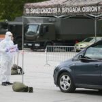 12.05.2020. Kielce. Stacja „drive-thru” / Wiktor Taszłow / Radio Kielce