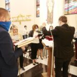 18.05.2020. Kielce. Msza święta w kościele akademickim w setną rocznicę urodzin św. Jana Pawła II / Wiktor Taszłow / Radio Kielce