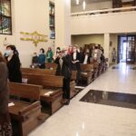 18.05.2020. Kielce. Msza święta w kościele akademickim w setną rocznicę urodzin św. Jana Pawła II / Wiktor Taszłow / Radio Kielce