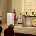 18.05.2020. Kielce. Msza święta w kościele akademickim w setną rocznicę urodzin św. Jana Pawła II / Wiktor Taszłow / Radio Kielce