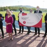 19.05.2020. Nowiny. Konferencja poseł Anny Krupki - wiceminister sportu / Wiktor Taszlow / Radio Kielce