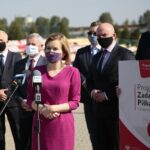 19.05.2020. Bilcza. Konferencja poseł Anny Krupki - wiceminister sportu / Wiktor Taszlow / Radio Kielce