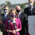 19.05.2020. Bilcza. Konferencja poseł Anny Krupki - wiceminister sportu / Wiktor Taszlow / Radio Kielce