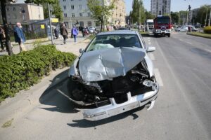 19.05.2020. Kielce. Kolizja na skrzyżowaniu Zagórskiej z Tarnowską / Wiktor Taszłow / Radio Kielce