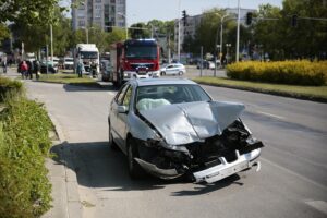 19.05.2020. Kielce. Kolizja na skrzyżowaniu Zagórskiej z Tarnowską / Wiktor Taszłow / Radio Kielce