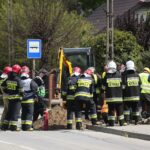 19.05.2020. Suchedniów. Pożar przy budynku nadleśnictwa / Wiktor Taszłow / Radio Kielce