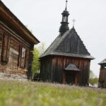 23.05.2020. Tokarnia. Pierwsi goście w skansenie / Wiktor Taszłow / Radio Kielce