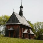 23.05.2020. Tokarnia. Pierwsi goście w skansenie / Wiktor Taszłow / Radio Kielce