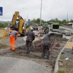 25.05.2020 Kielce. Budowa ścieżki rowerowej przy ulicy Warszawskiej / Wiktor Taszłow / Radio Kielce